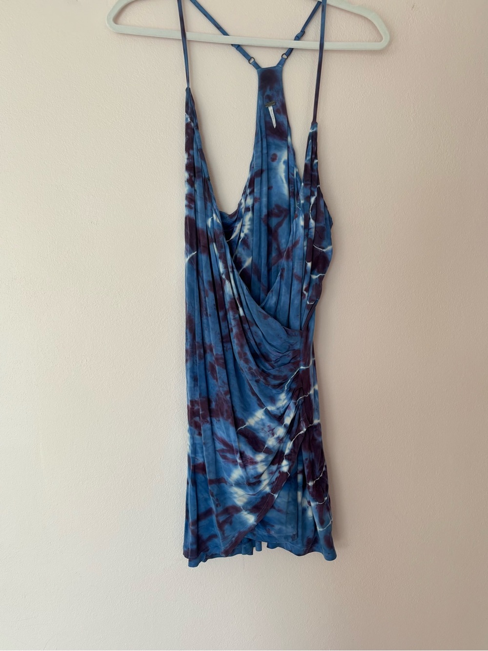 Young Fabulous & Broke Blue and Navy Tie-Dye Mini Dress